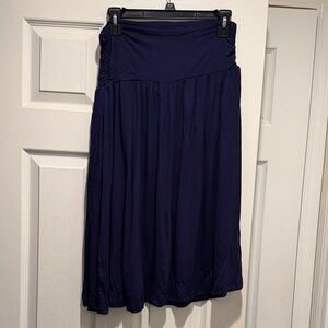 Chic Dark Blue A-Line Women's Skirt